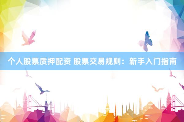個人股票質押配資 股票交易規則：新手入門指南